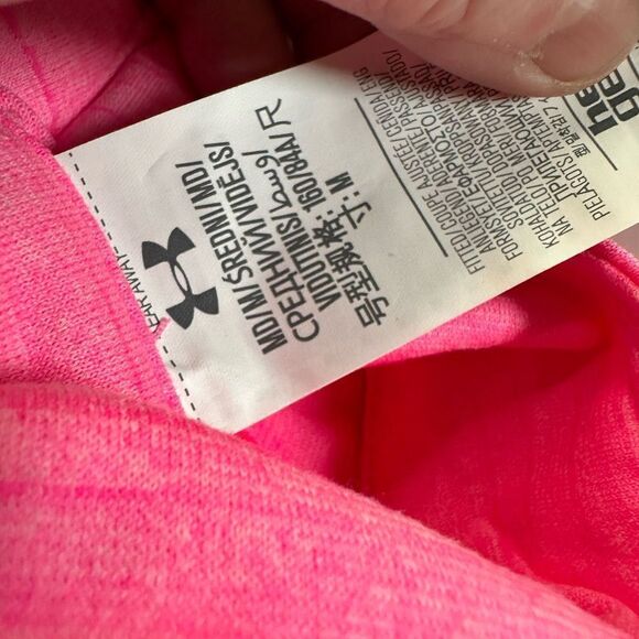 NWT Under Armour Women’s Pink Heat Gear Fitted Full Zip Jacket - Size Medium - Picture 8 of 9